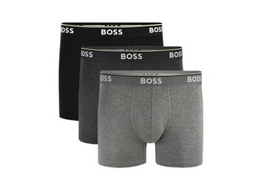 Boxer Long Boss 3Pack 50475282-061 Μαύρο|Γκρι|Ανθρακί
