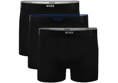 Μπόξερ Long Boss 3Pack 50482111-001 Μαύρο