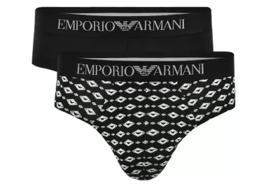 Σλιπ Emporio Armani 2Pack 111733-4R504-33121 Μαύρο