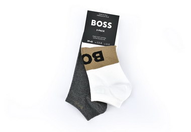 Κάλτσες Boss 2Pack 50467747-102 Ανθρακί|Λευκό