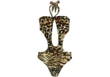 Μαγιό Ολόσωμο Guess E5GJ08-KCRJ2-P1LI Leopard