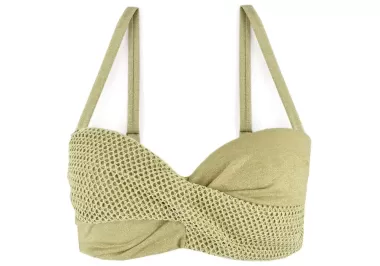 Μαγιό Bandeau Bikini Top Blue Point 25066020D-40 Μπεζ