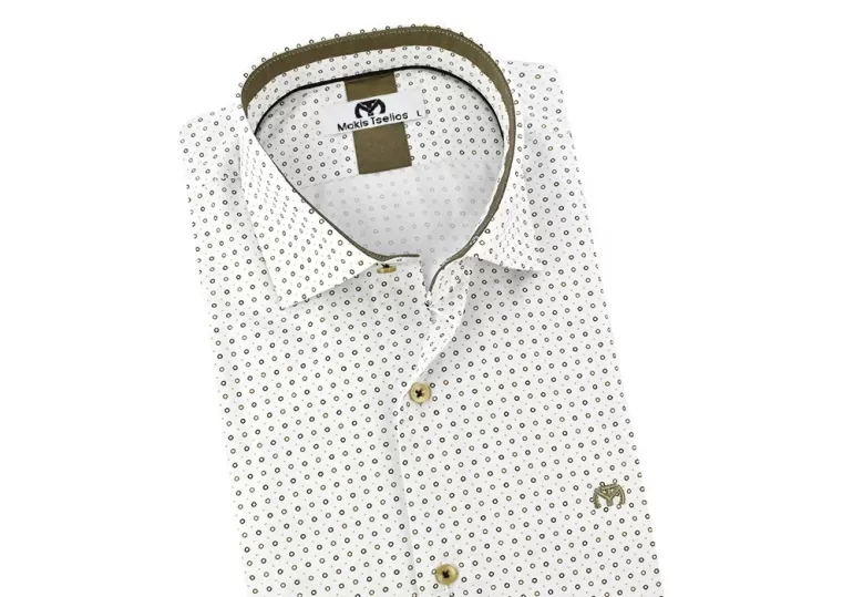 Πουκάμισο Slim Fit Makis Tselios UN245-M1376.2 Λευκό - 2