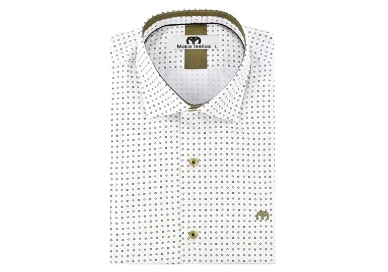 Πουκάμισο Slim Fit Makis Tselios UN245-M1376.2 Λευκό - 1