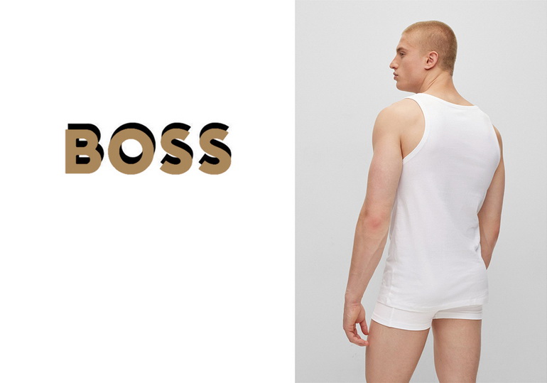 Φανελάκια Boss 3Pack 50475278-999 Μαύρο|Λευκό|Γκρι - 5