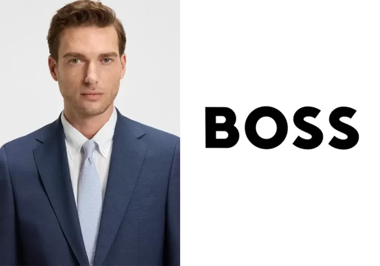 Γραβάτα Μεταξωτή Boss 50544572-450 Σιέλ - 2