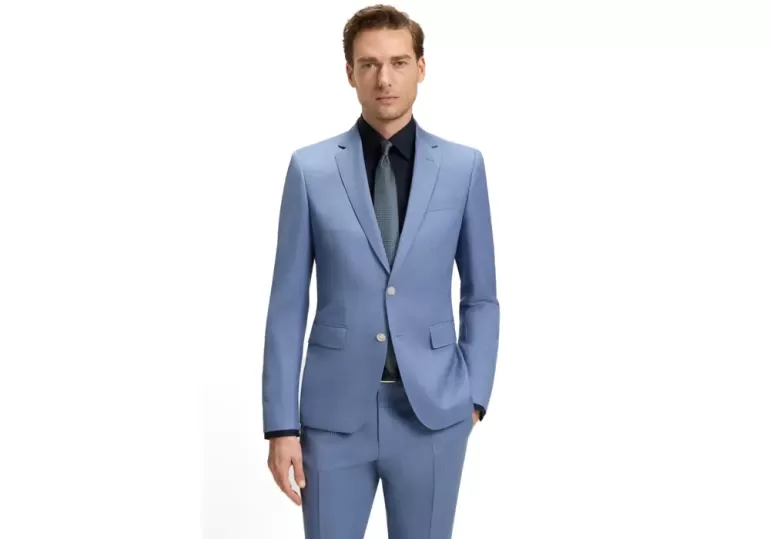 Γραβάτα Μεταξωτή Boss 50544718-443 Μπλε - 2