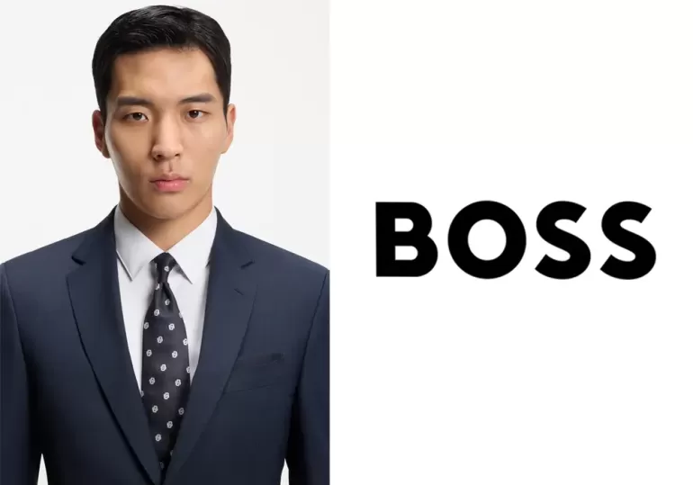 Γραβάτα Μεταξωτή Boss 50551017-404 Μπλε - 2