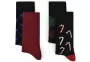 Socks 4Pack John Frank JF4LS-CH03 Multicolor
