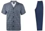 Pijamas Buttoned Rafael A5703 Blue
