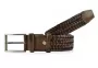 Knitted & Elastic Belt Nino Venturi B660/F513.8 Tan & Blue