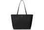 Leather Medium Tote Bag Lauren Ralph Lauren 431924351-001 Black