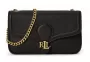 Δερμάτινη Τσάντα Χιαστί Lauren Ralph Lauren 432977374-001 Μαύρο