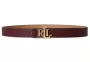 Women's Belt Double Face Lauren Ralph Lauren 412P06812-003 Burgundy|Beige