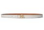 Γυναικεία Ζώνη Διπλής Όψης Lauren Ralph Lauren 412P04418-003 Λευκό|Ταμπά