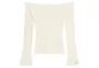 Women's Knitted Blouse Guess W6YR07-Z0863-G293 Off-White