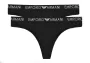 String Emporio Armani 2Pack 163333-CC318-00020 Μαύρο