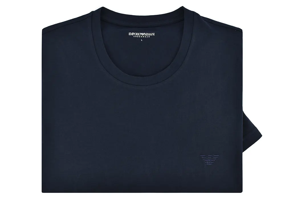 Tシャツ・カットソー EMPORIO ARMANI Men T-shirt Blue EM000377AF14210 UB102 T-Shirt Emporio Armani EM000377-AF14210-UB102 Blue - Eros