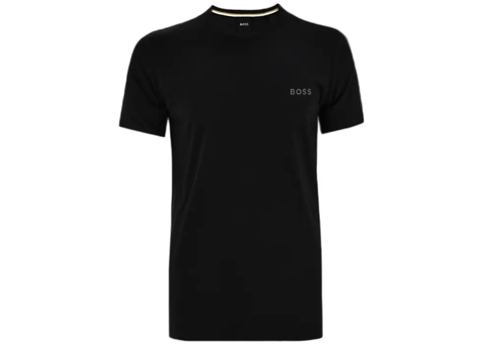 Tシャツ・カットソー BOSS Men T-shirt Black 50515391 001 T-shirt Boss 50515391-001 Black - Eros