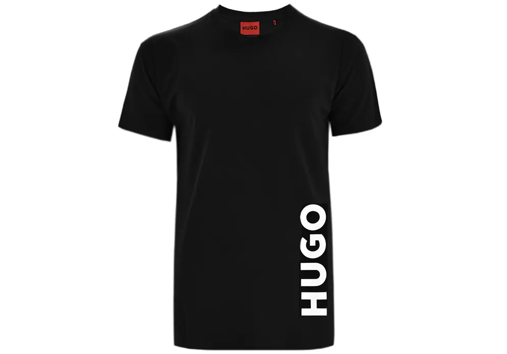 Tシャツ・カットソー HUGO Men T-shirt Black 50493727 002 T-shirt Hugo 50493727-002 Black - Eros