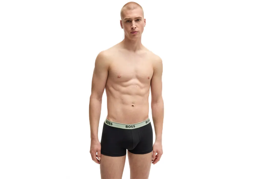 BOSS Herren Unterhosen Trunk 2P – Aus 95% Baumwolle, 5% Elasthan, Größe S