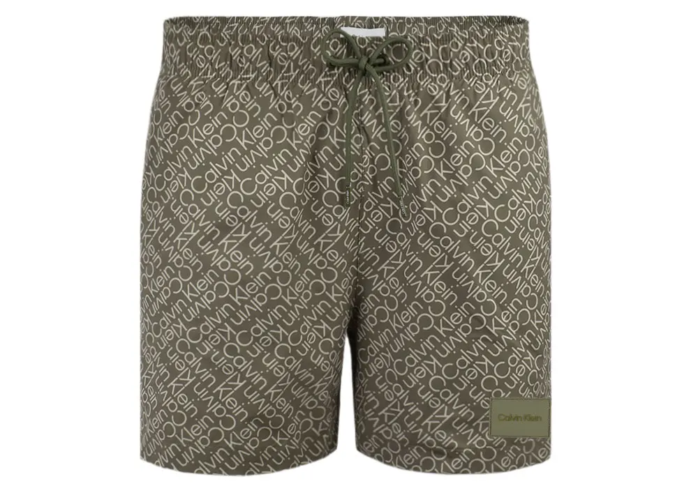 Khaki calvin klein swim shorts best sale