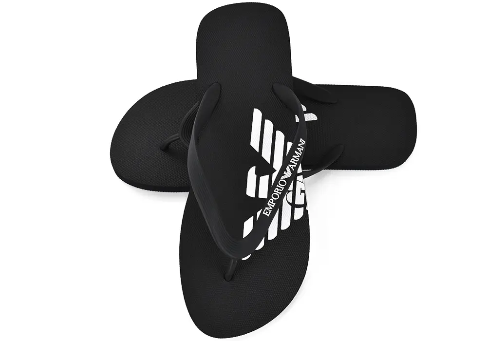 Flip Flops Emporio Armani XVQS08 XN746 A120 Black Eros