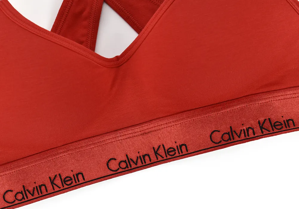Calvin Klein Underwear UNLINED BRALETTE - Bikini top - poppy red/coral -  Zalando.de